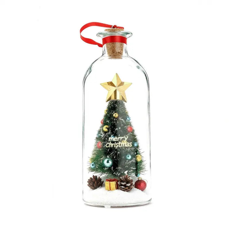 Recordable Christmas Tree Bottle – Personalized Voice Message Ornament